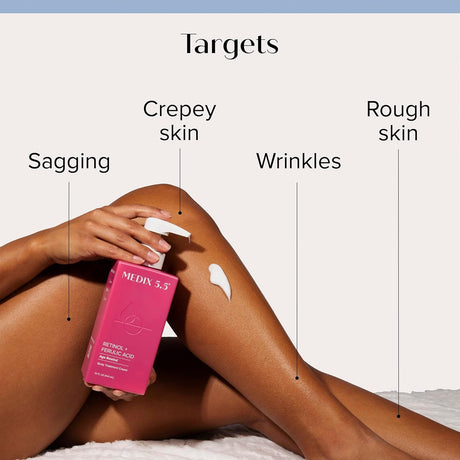 Crema corporal de retinol + loción de vitamina C Medix 5.5