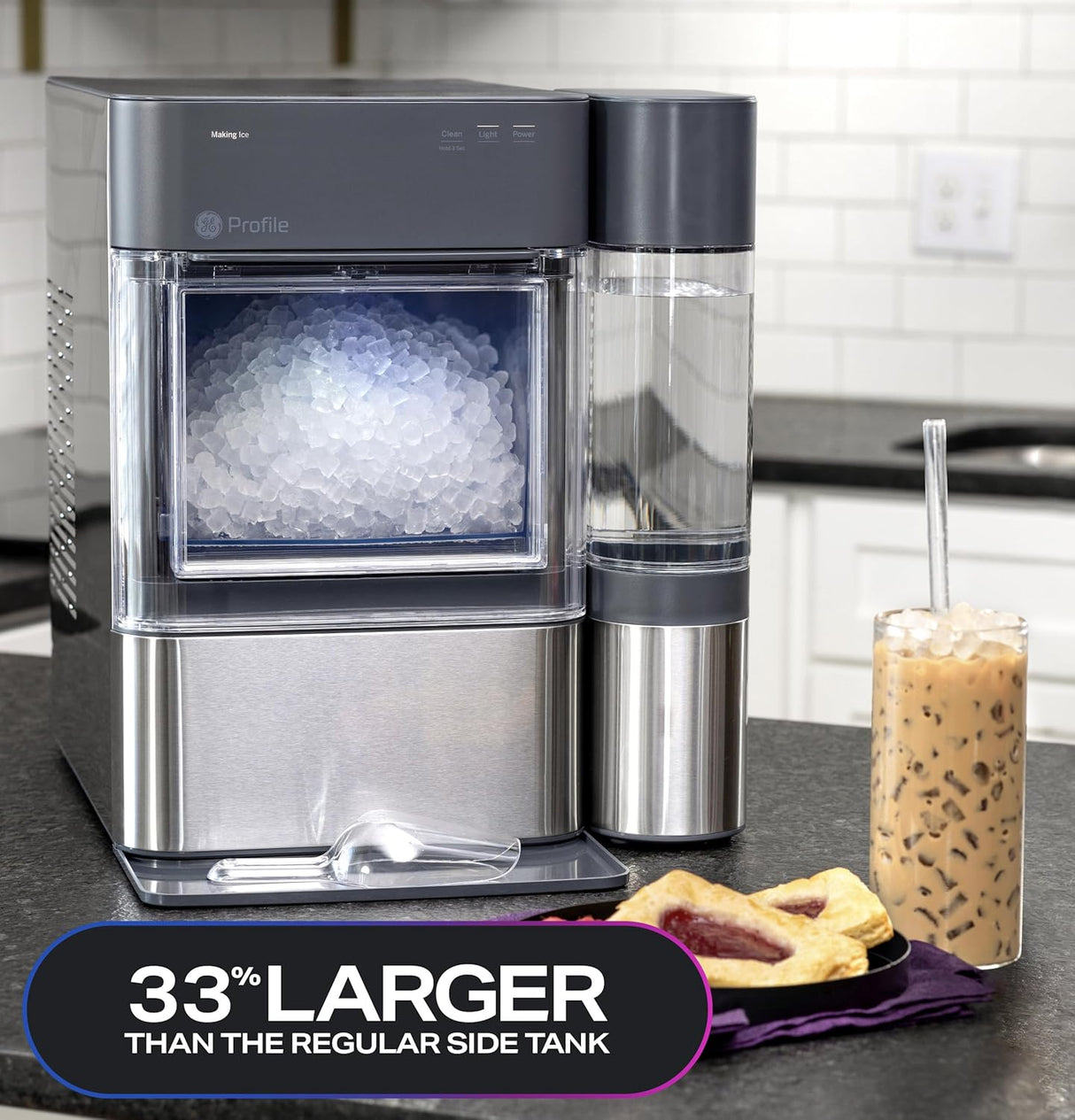 Máquina de Hielo GE Profile Opal 2.0 XL, 38 lbs, WiFi, 1 Galón