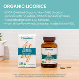 Suplemento Herbal de Regaliz Himalaya, Orgánico, 60 Capletas
