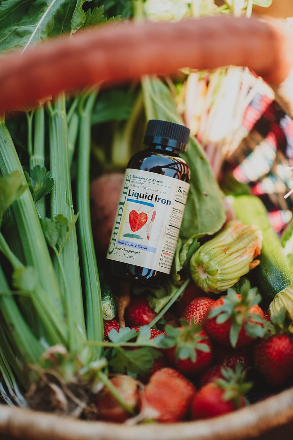 Suplemento Liquid Iron dietético para bebés  niños natural