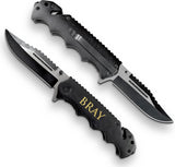 Cuchillo Premium personalizado con caja de madera, negro