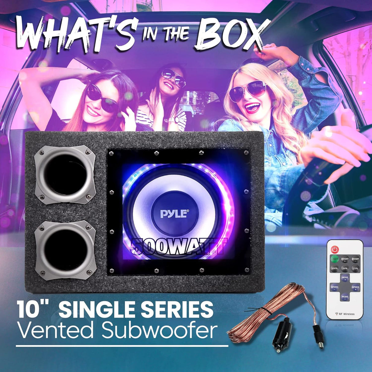 Parlantes Caja de subwoofer ventilada PYLE PLBNPS11