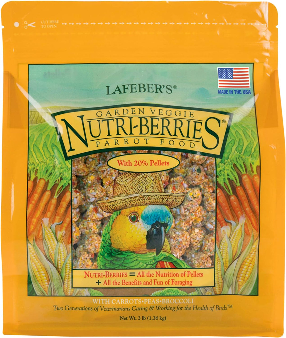 Alimento para pájaros para mascotas LAFEBER'S Garden Veggie