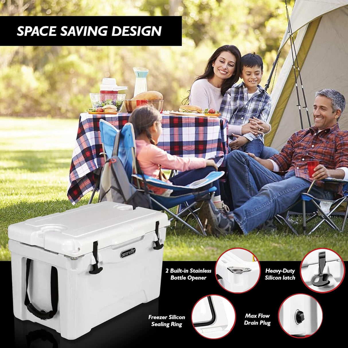 Nevera Térmica portátil para viaje SereneLife ‎SLCB50