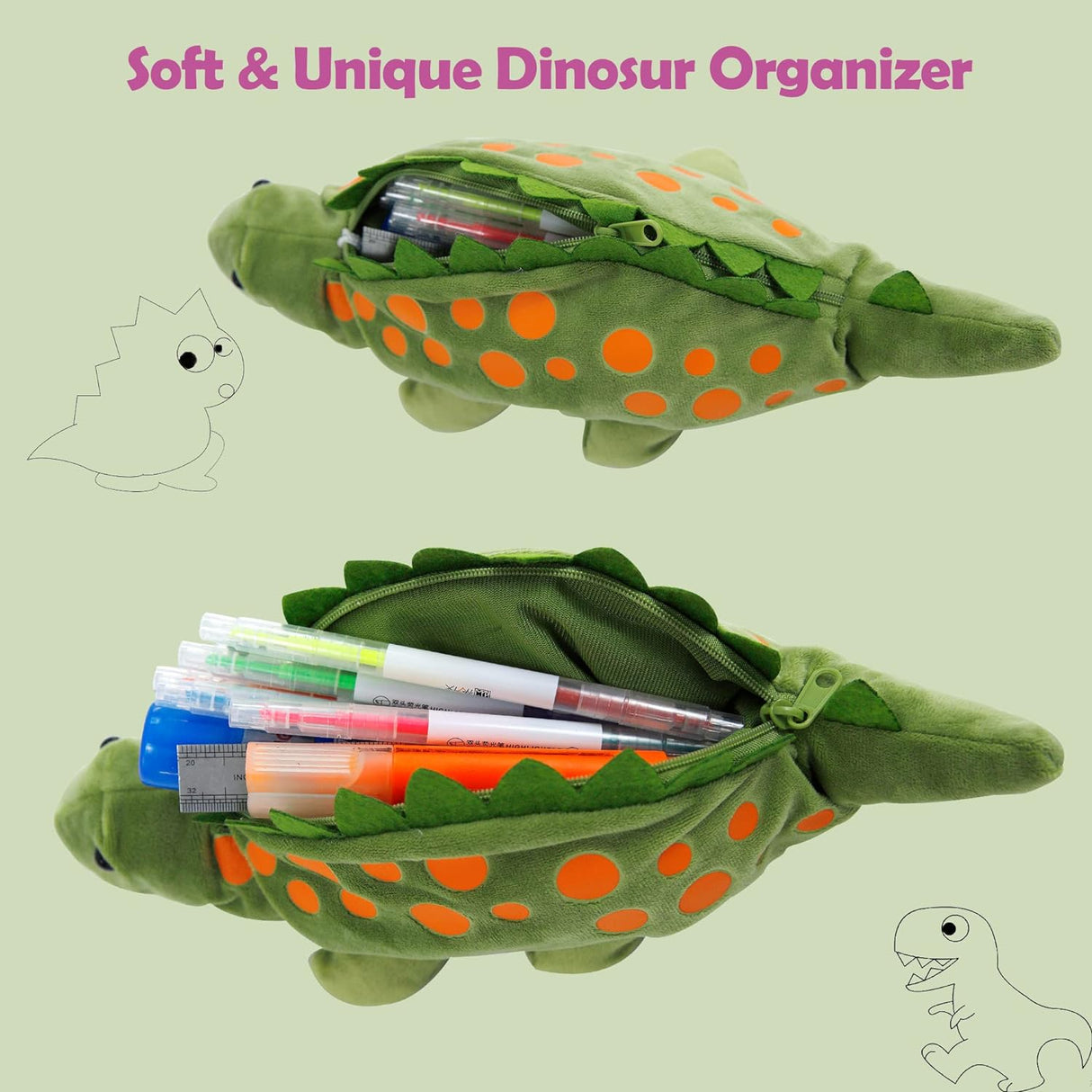 Estuche 3D Animal Peluche Suave para Niños y Niñas