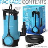 Bomba de sumidero sumergible de 750 W SereneLife