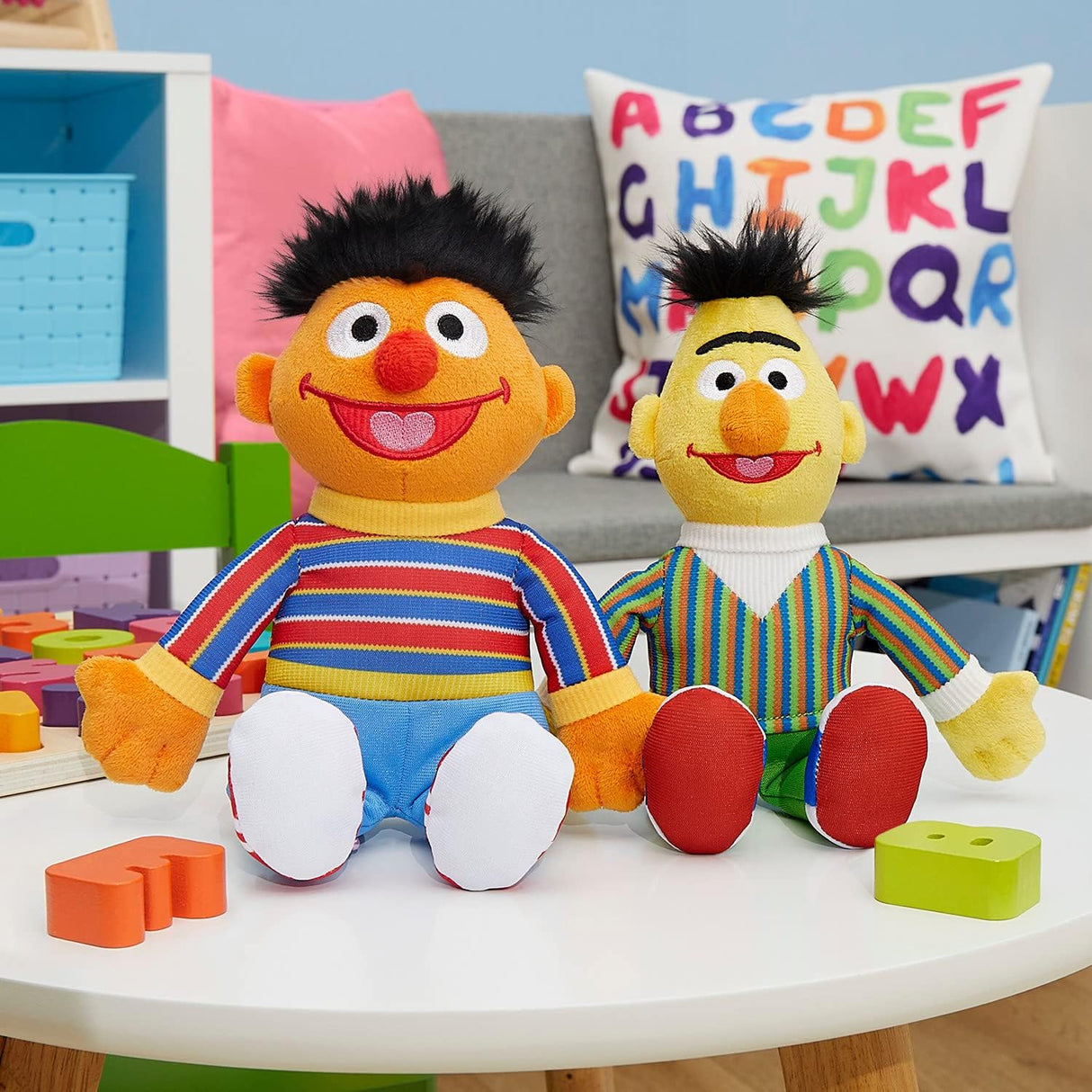 Muñecos de peluche Bert y Ernie, Sesame Street, 2 piezas, 8