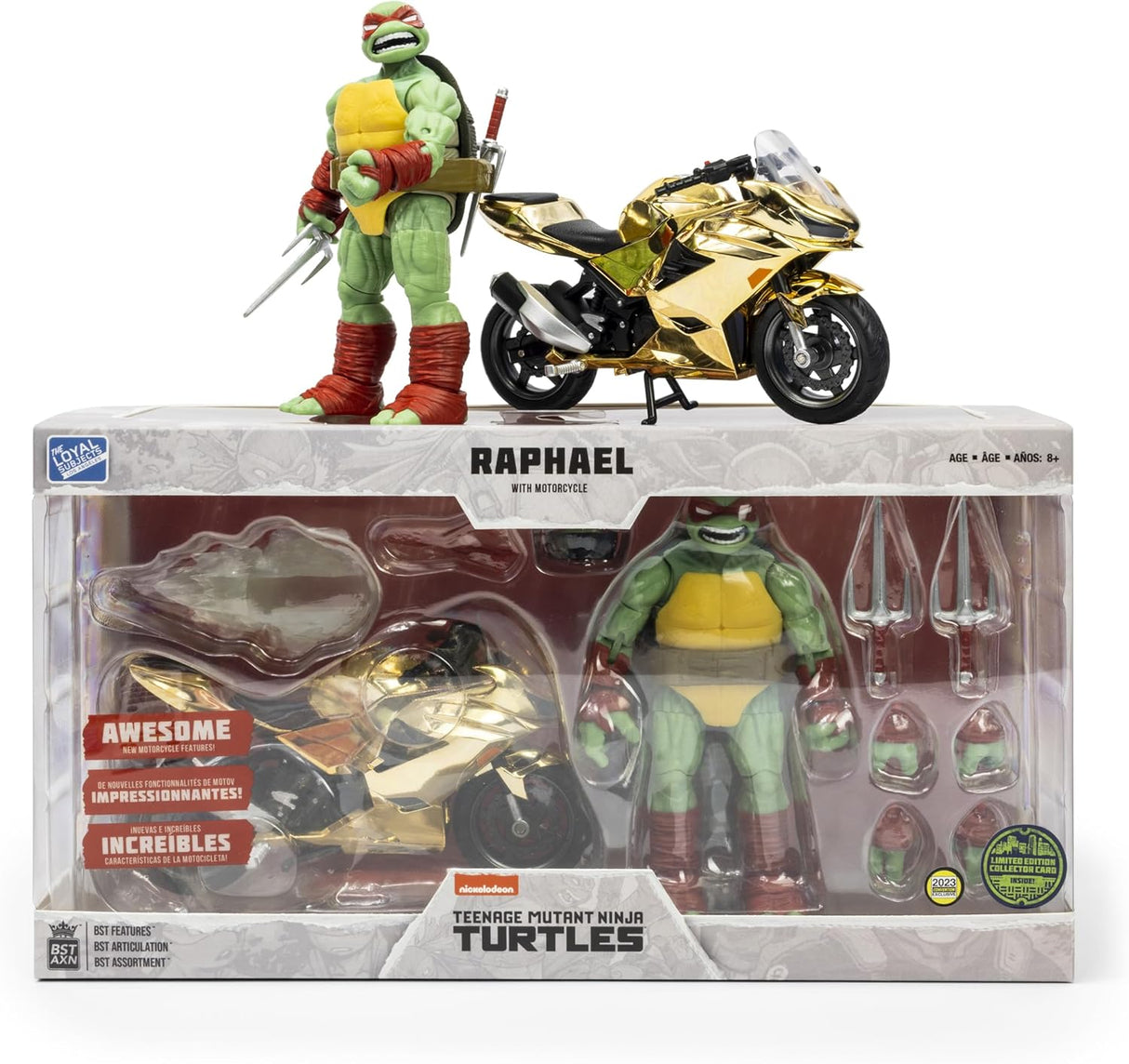 Figura de acción TMNT Raphael - The Loyal Subjects, Edición SDCC