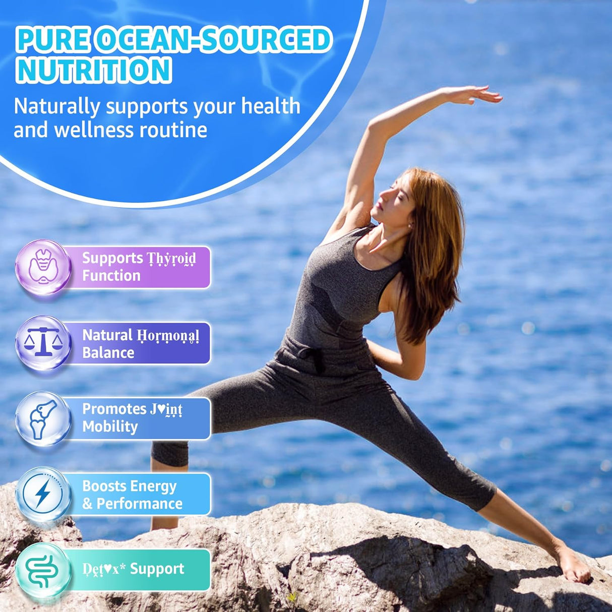 Gominolas de Sea Moss + Omega-3 Vegan USA Orgánico 120 Cts