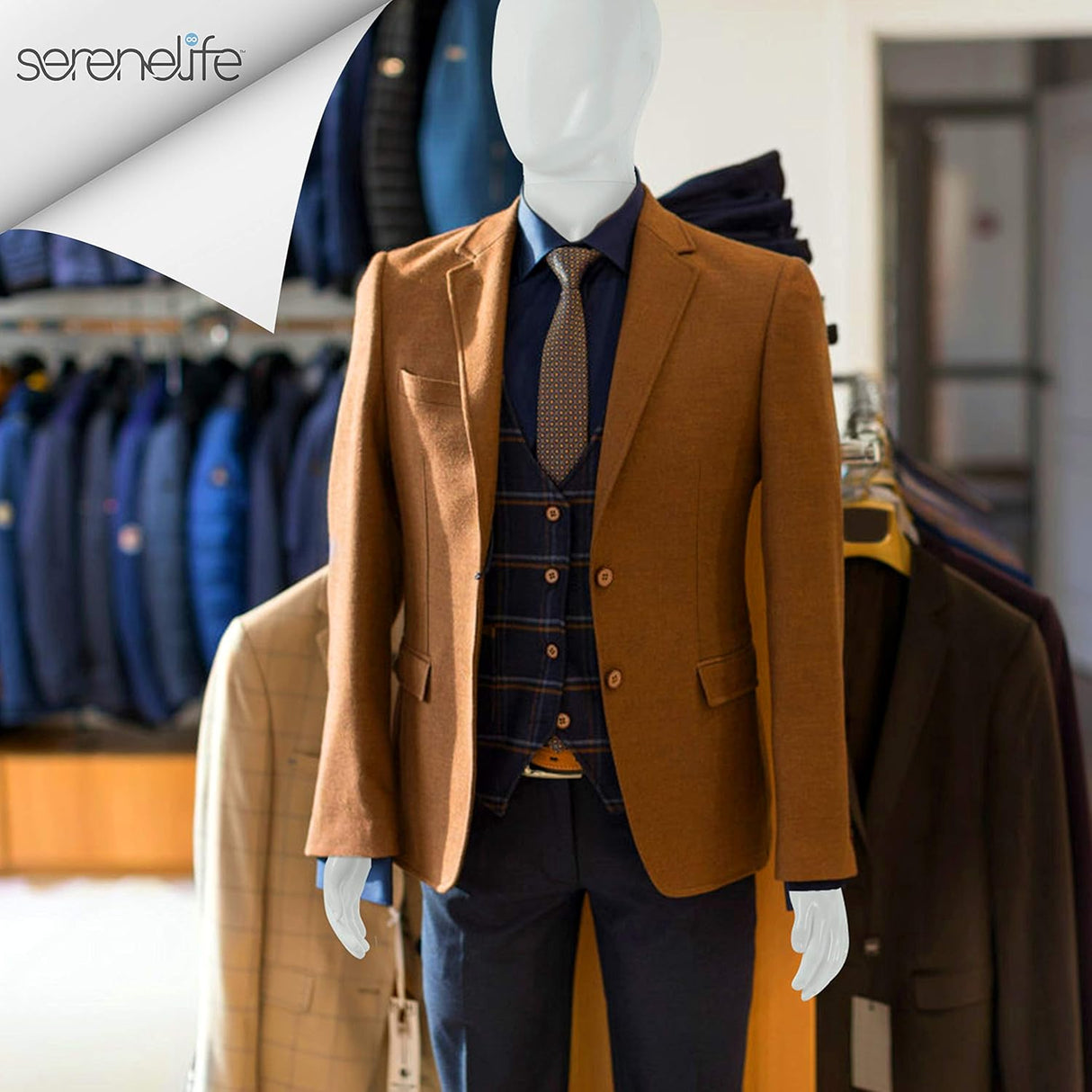 Maniquí masculino ajustable SereneLife 73 modelo SLMAQML8