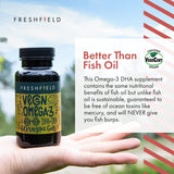 Suplementos Alimenticios vegano Omega 3 DHA aceite de algas