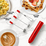 Espumador de leche recargable con estuche, modelo Froth N Go