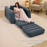 Silla Inflable Intex 66551EP con Porta Vaso y Superficie Suave