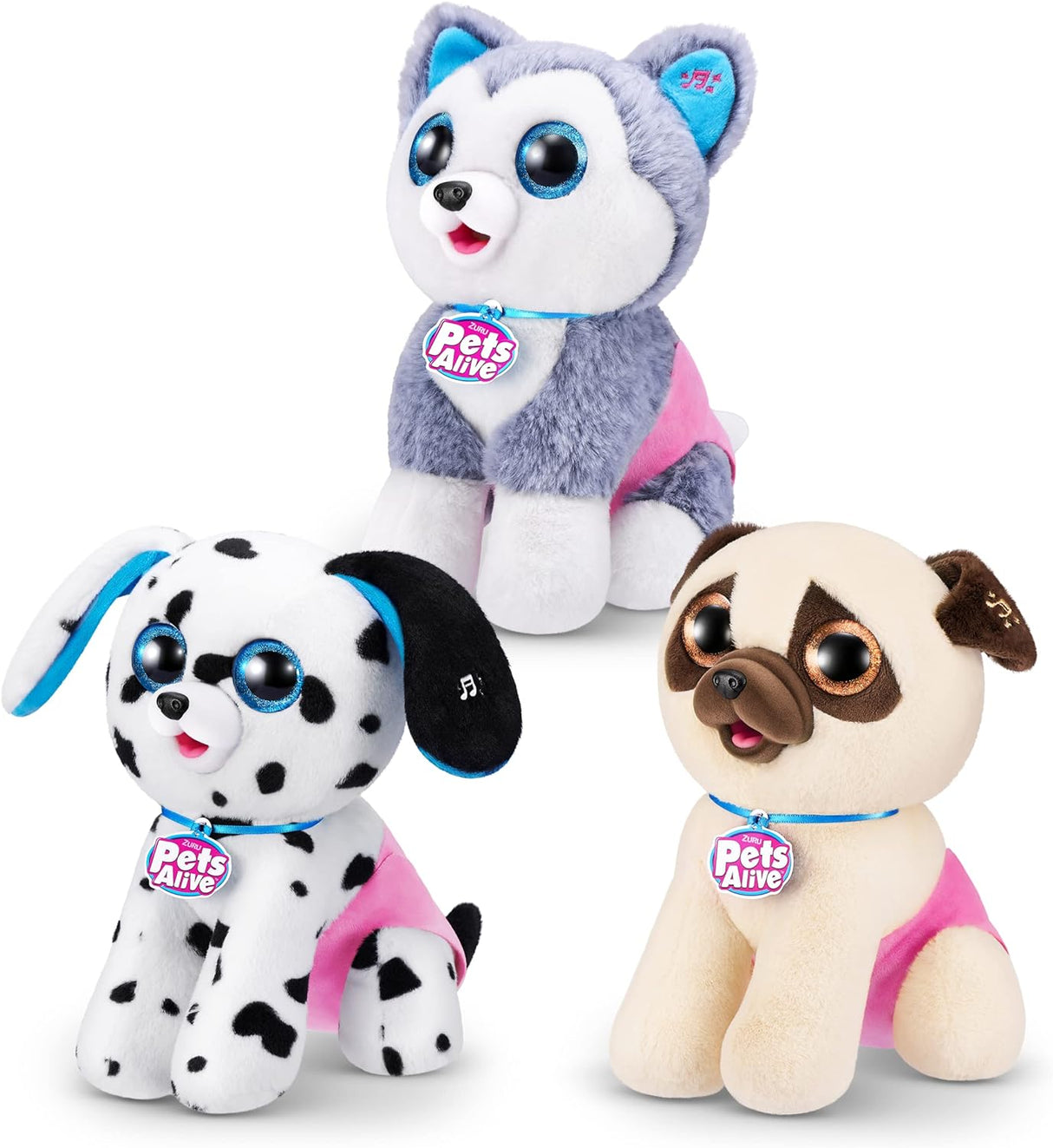 ZURU Peluches Interactivos Pooping Puppies, Ultra Suave, Husky