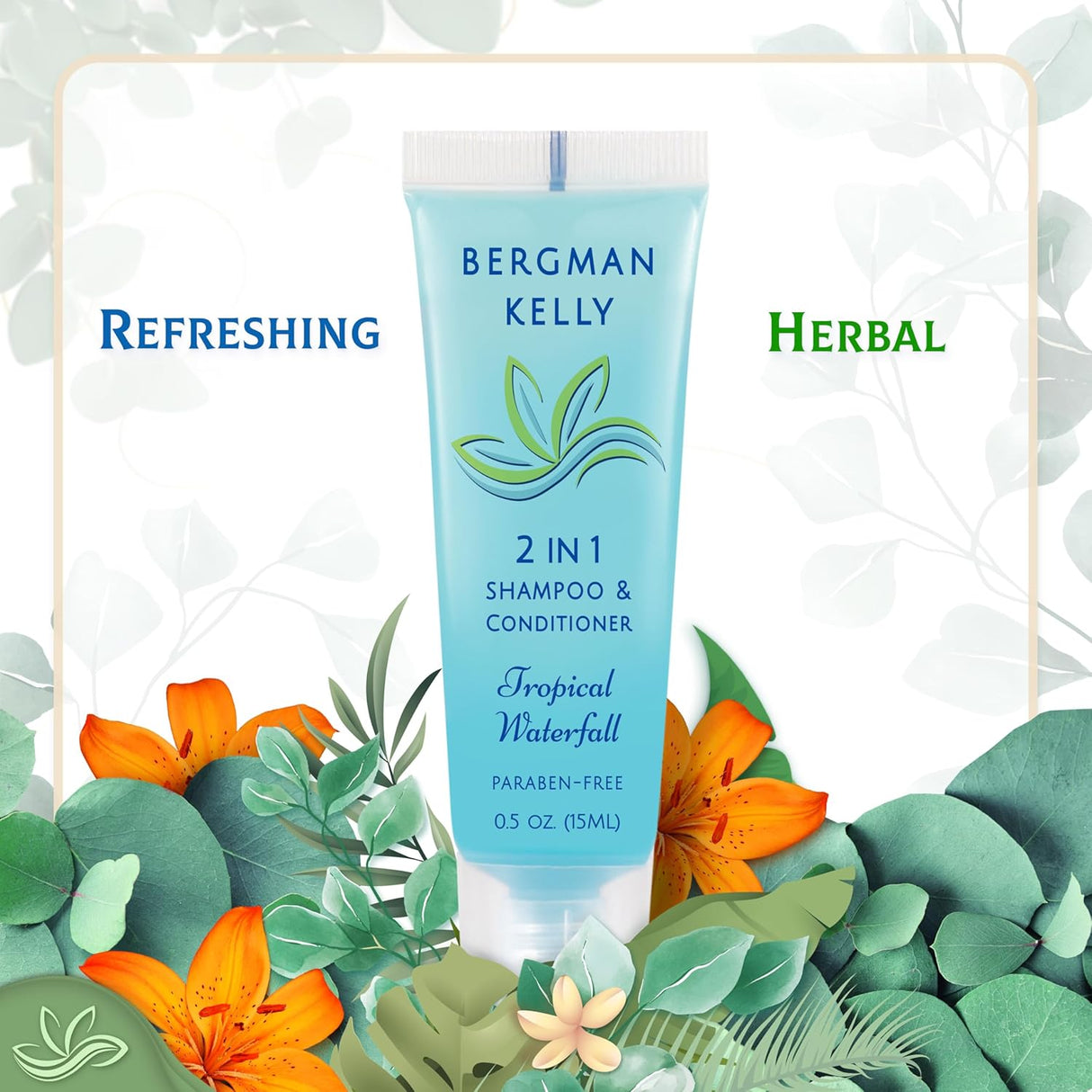 BERGMAN KELLY Champú y acondicionador de tamaño de viaje