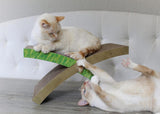 Rascador de cartón para gatos sofá y lugar de juegos
