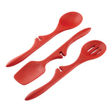 Rachael Ray Silicone Lazy Tools Set, Rojo, 3 Piezas
