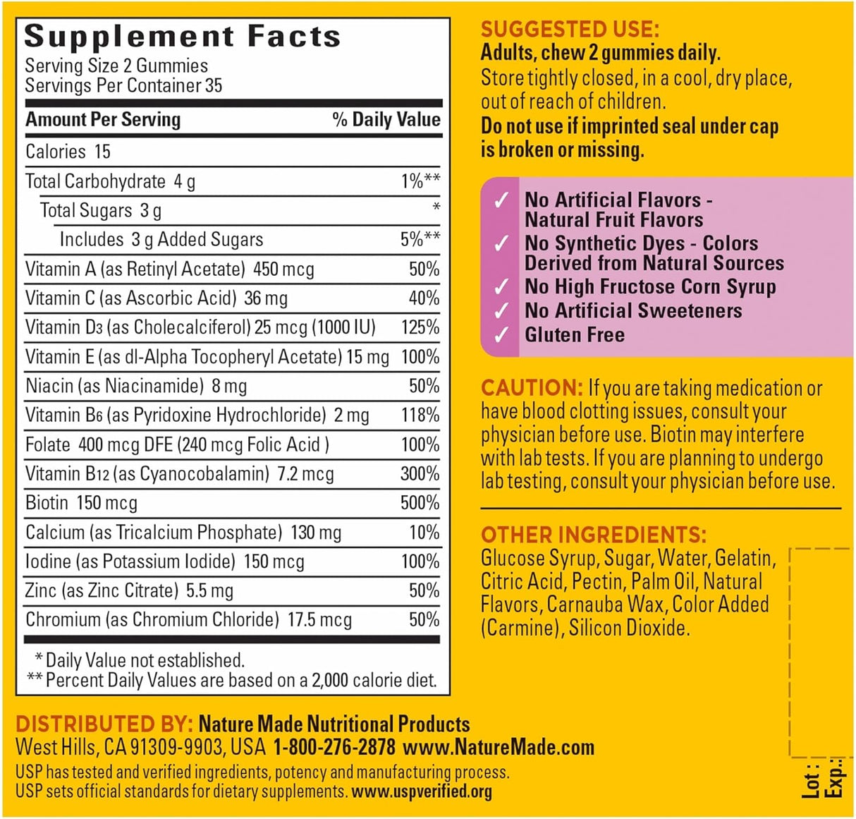 Suplemento Multivitamínico for her apoyo nutricional 70 gomi