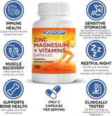 Suplemento Magnesio, zinc y vitaminas B6, B9, ácido fólico