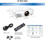 Proyector 4K PRO-UHD Epson, HDR, 3 Chips, Home Cinema 5050UB