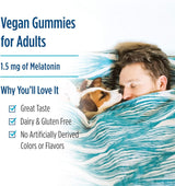 Nordic Naturals Gomitas de melatonina sin azúcar, frambuesa, 120 gomitas de 1.5 mg de melatonina, gran sabor, sueño reparador, soporte antioxidante, sin OMG, veganas, 120 porciones