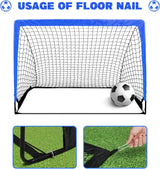 Simple Deluxe Portería de fútbol portátil viene con 2 bolsas