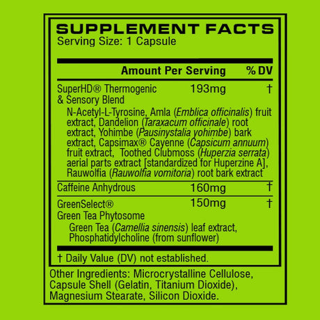 Suplementos Cellucor termogénico para pérdida de peso 60 cáp