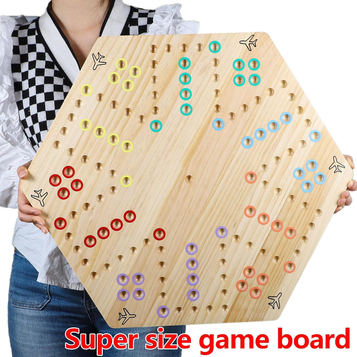 Juego de Mesa Aggravation Wahoo, 4-6 Jugadores, 30 Canicas
