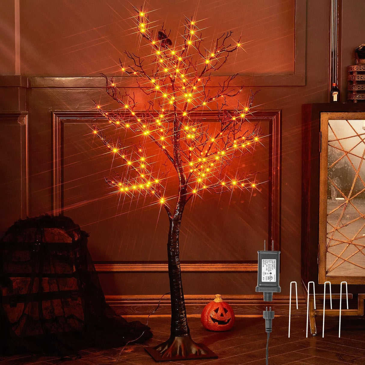 Árbol Halloween Birchlitland con 150 luces, modelo 4TF