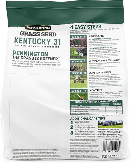 Semilla de Césped Tall Fescue Penkoted 3 lb Pennington Kentucky