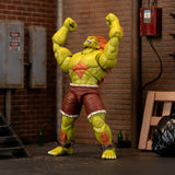 Figura Blanka Street Fighter II Jada, 1:12, articulada, accesorios, 7