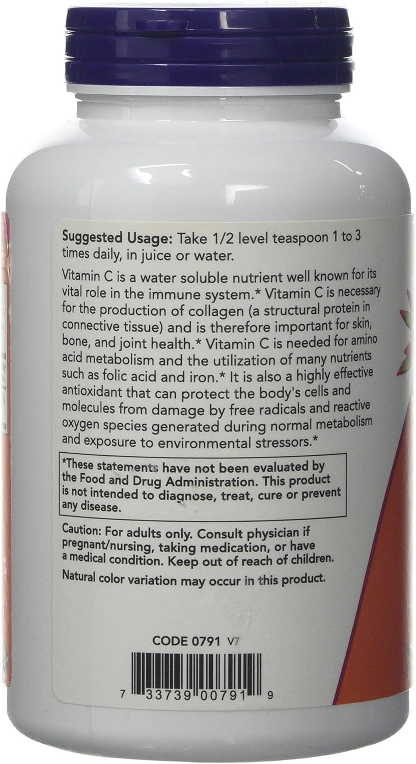 Vitamin C en cristales de Now Foods, 1 lb