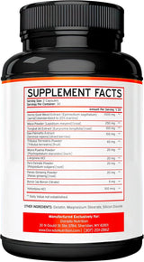 Horny Goat Weed USA - Max Fuerza, Resistencia y Circulación - 60 Cápsulas