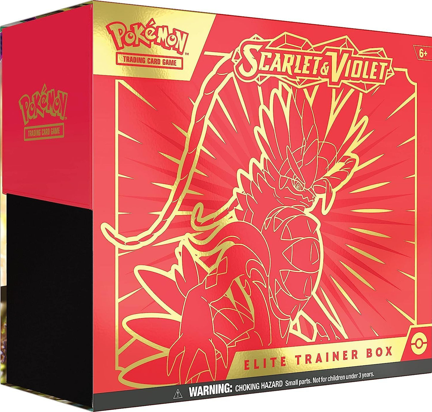 Pokémon TCG: Caja de entrenador élite escarlata y violeta (Miraidon Purple o Koraidon Red, Random Color)