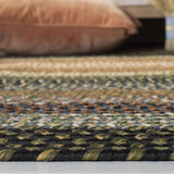 Alfombra trenzada, reversible y hecha a mano, modelo BRD308A