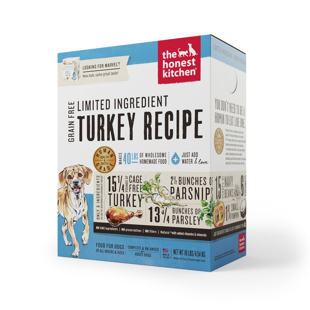 Comida para perros con ingredientes limitados, caja de 10