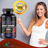 Suplemento Horny Goat Weed con maca, L-arginina 120 cápsulas