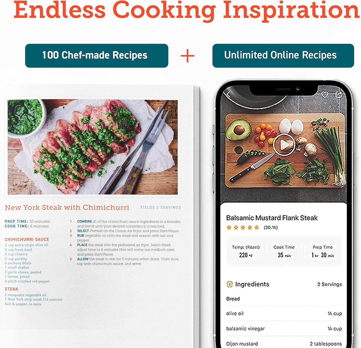 Air Fryer COSORI 12 en 1, 5.8QT, Cocina Rápida AdaptIQ
