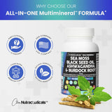 Suplementos Musgo marino 3000 mg aceite de semilla negra