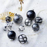 Navidad Adornos Transparentes, 24ct, Decorativas y Resistentes