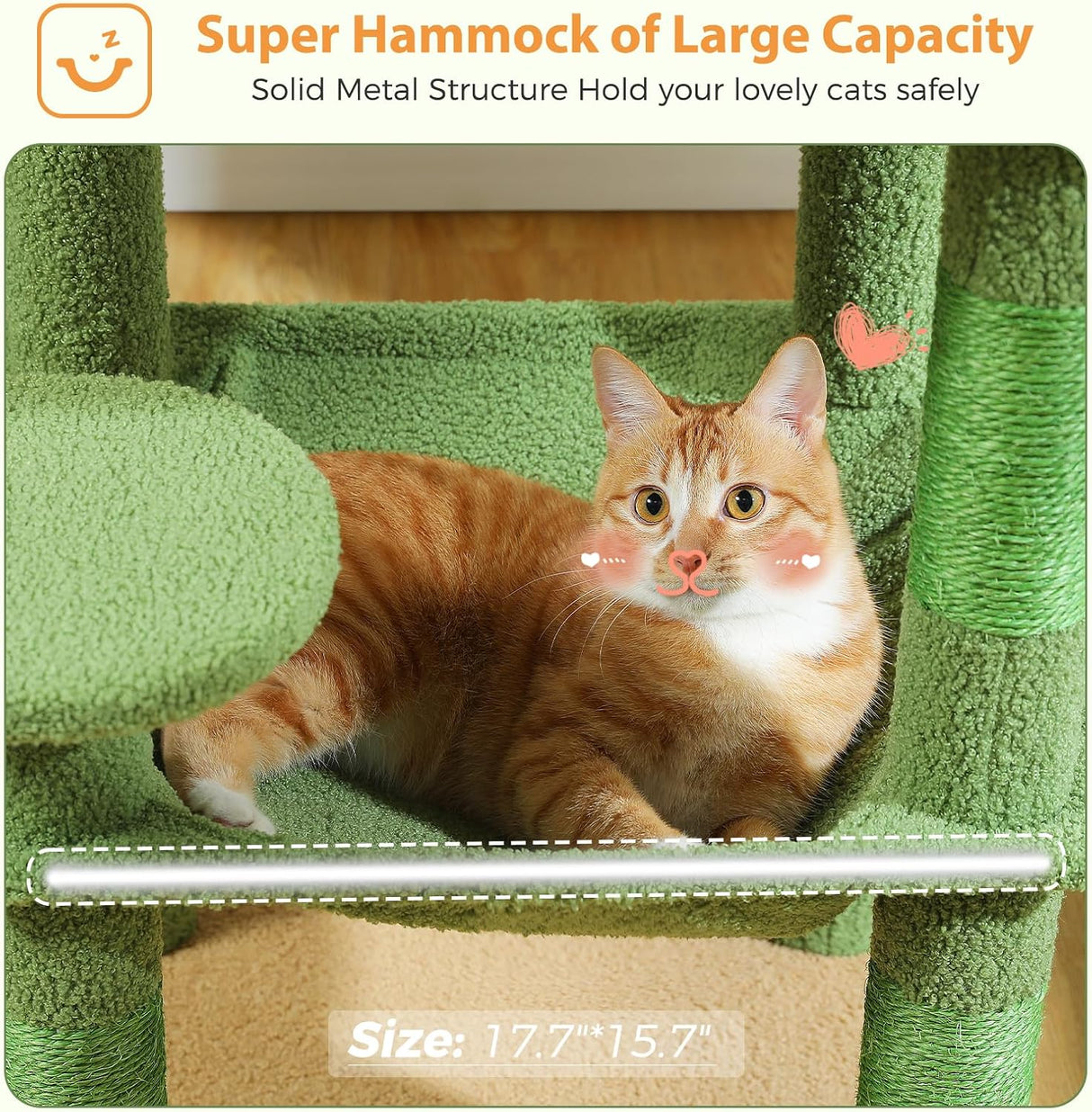 Árbol para gatos PETEPELA 45.7, torre con hamaca grande