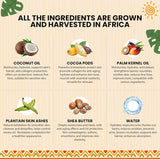 Pasta de jabón negro africano de 8 onzas Plant Guru
