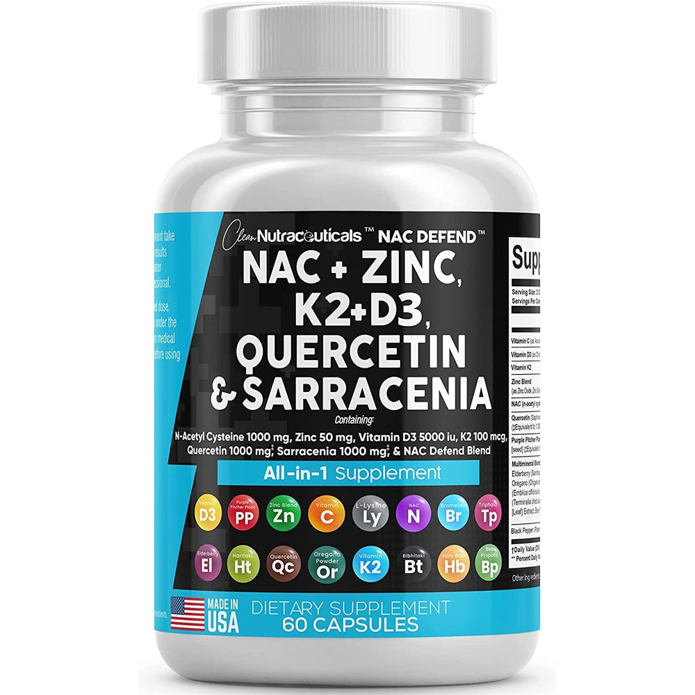 Suplemento NAC Suplemento N-acetil cisteína 1000 mg  60 und