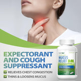 HealthA2Z® Mucus Relief DM Jarabe, 20mg Dextro, 400mg Guaifenesin