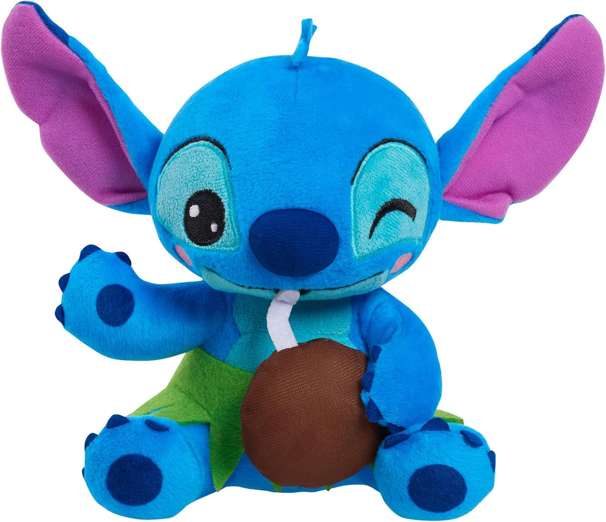 peluche de Stitch con coco, azul, extraterrestre