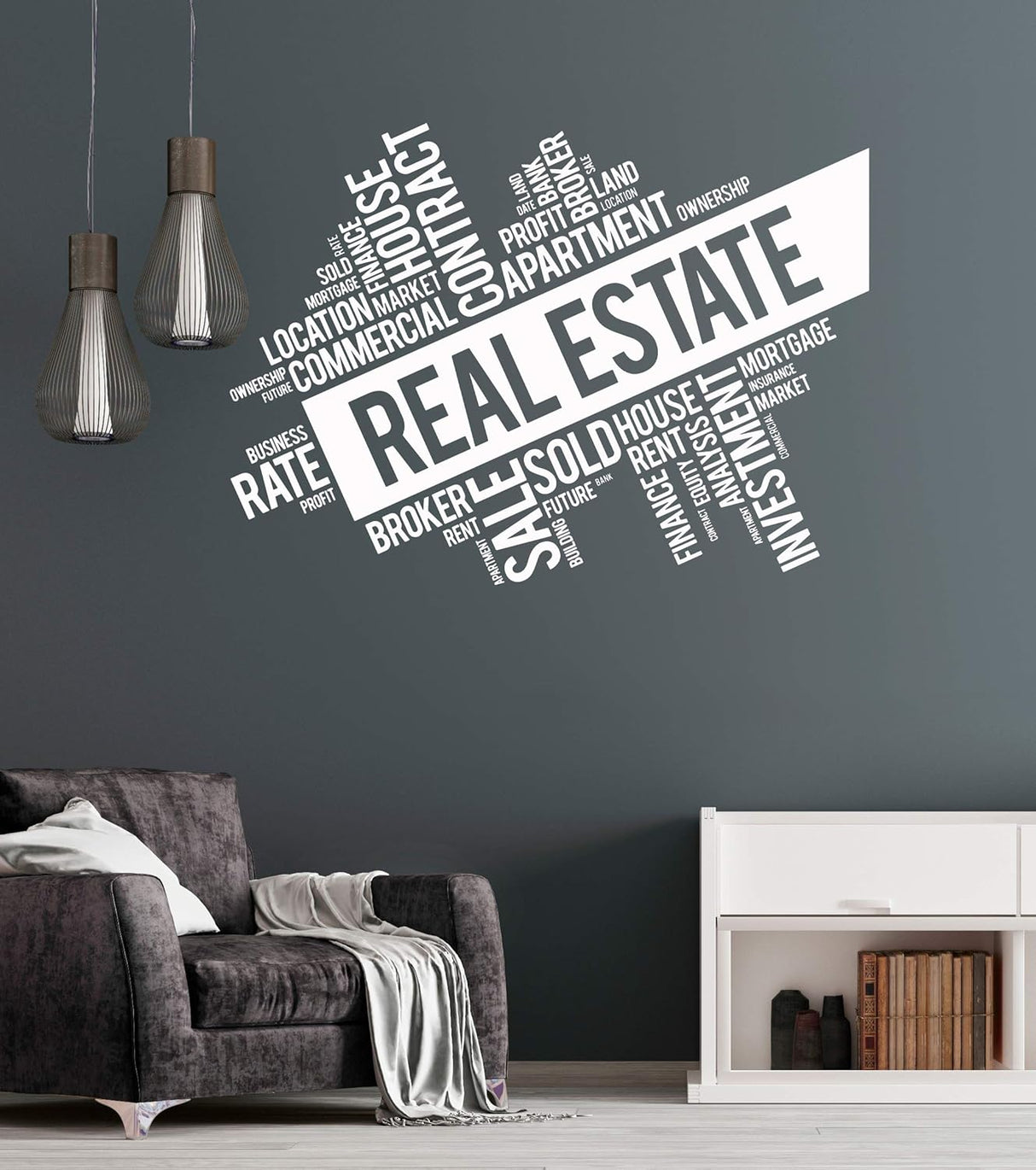 Vinilo Decorativo Corredor Inmobiliario Stickers Muralig5733