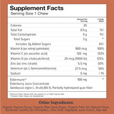 Suplemento de apoyo inmunológico 6 en 1 masticables afrutado