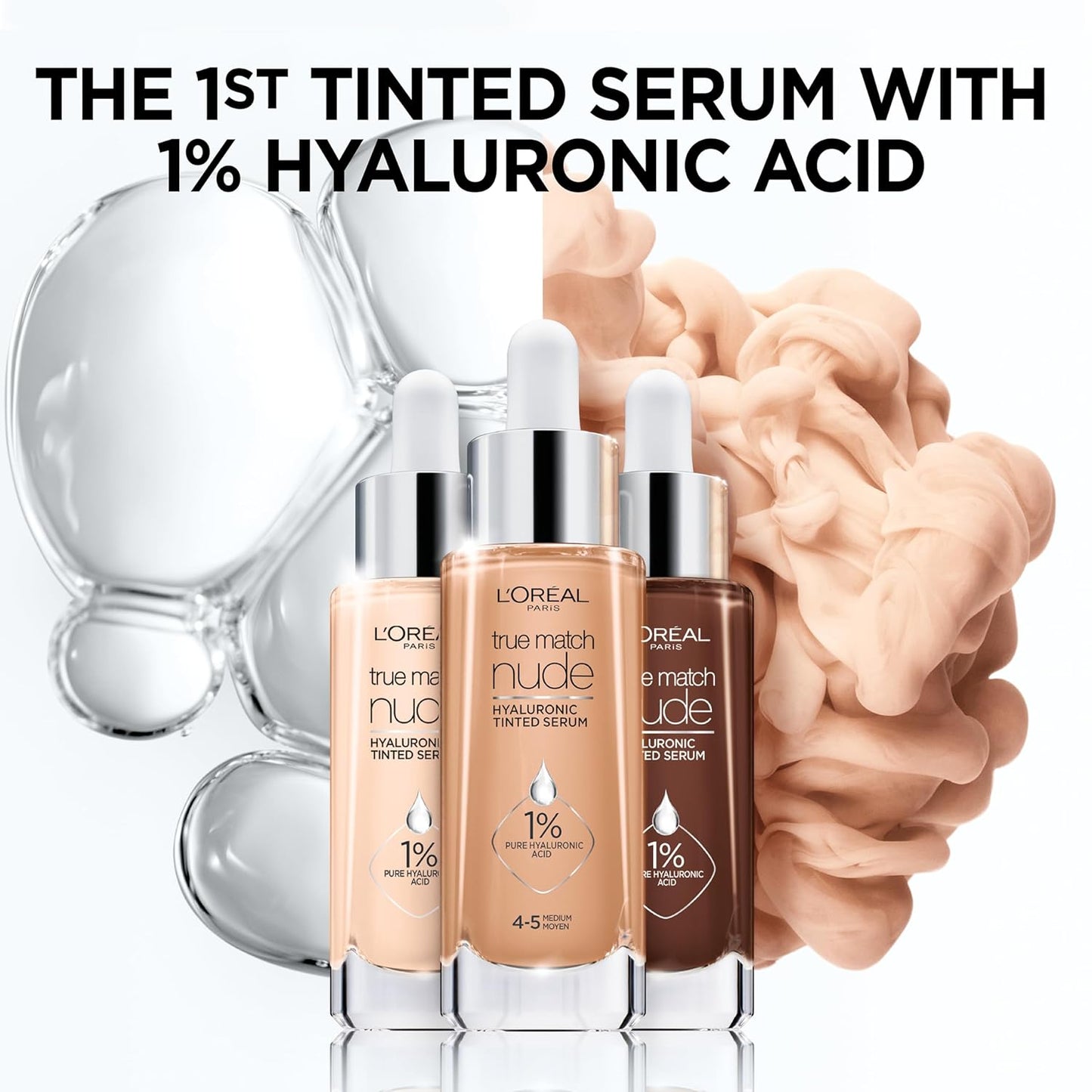 Serum Fundation con 1% de ácido hialuronico L'Oreal Paris