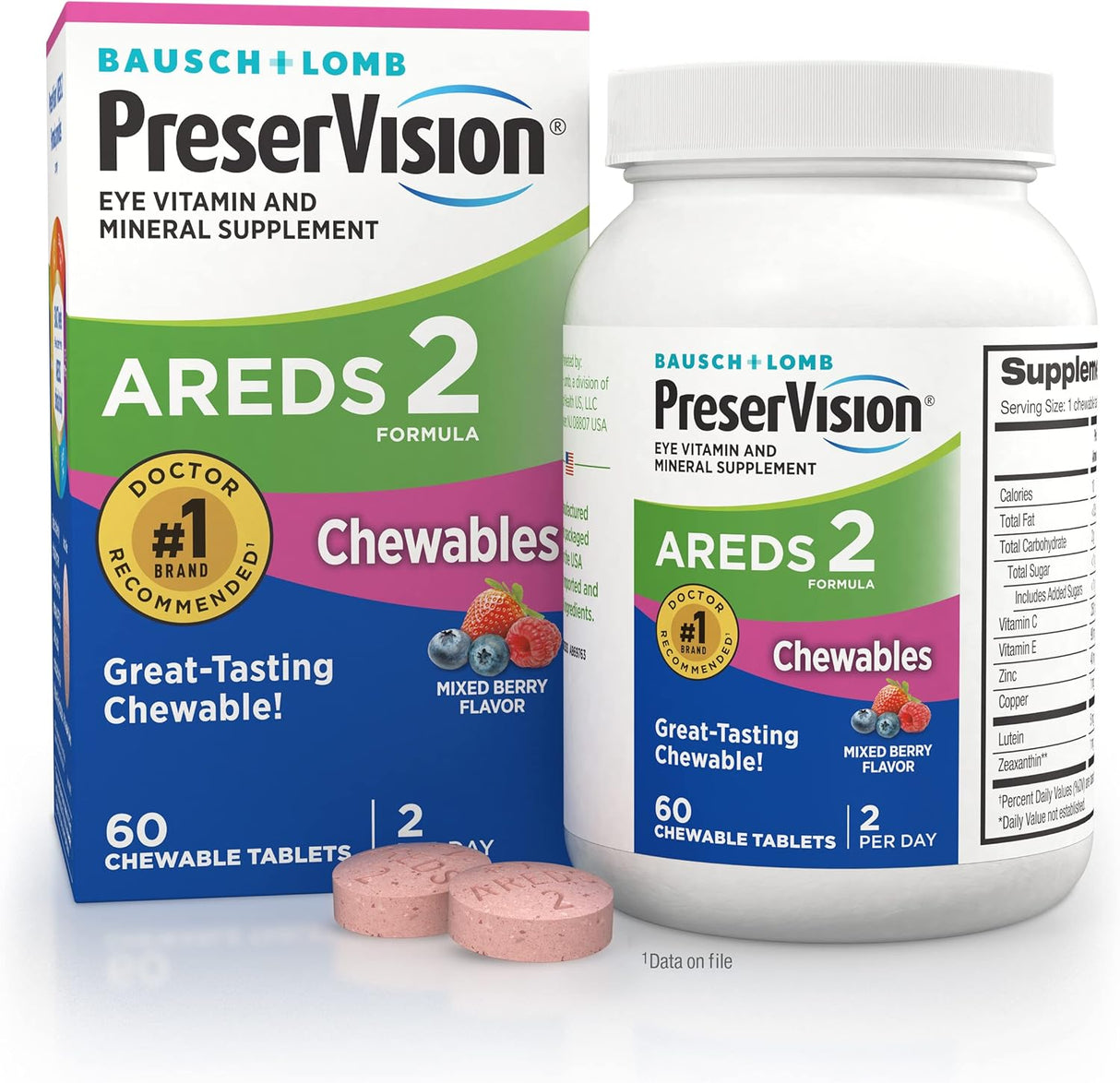 Suplemento de vitaminas y minerales para ojos