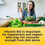 Suplemento vitamina B12 sublingual de 3000 mcg 40und